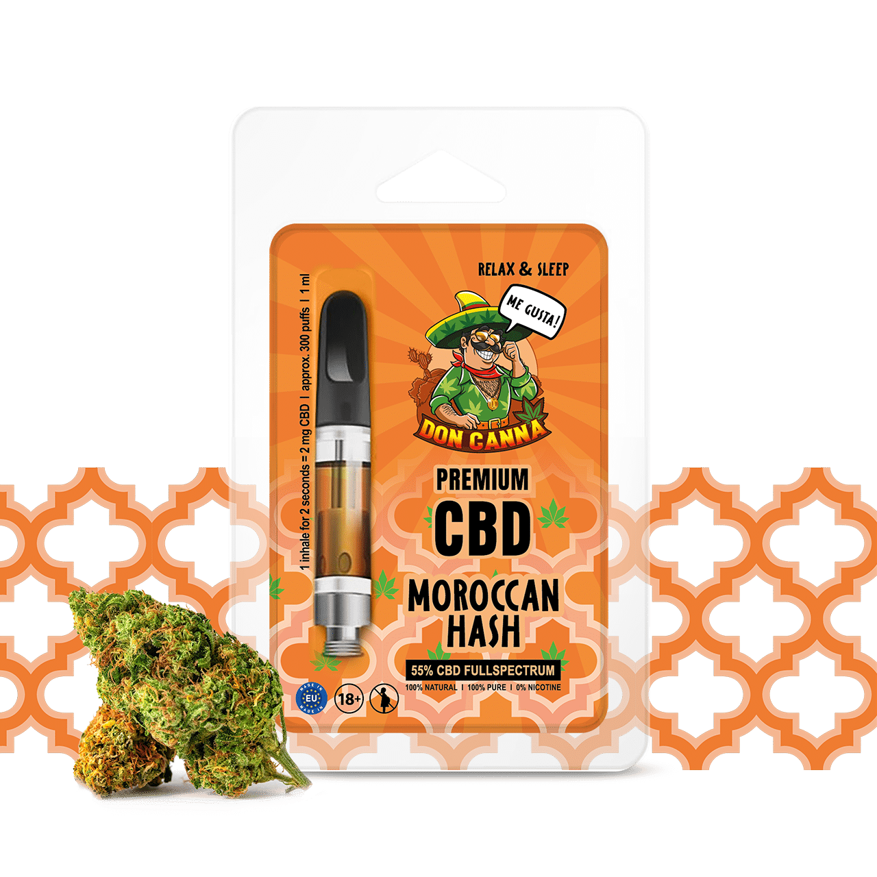 Hanfosan Premium CBD Liquid Moroccan Hash · 1 ml