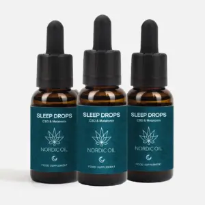 Nordic Oil 3er-Pack: CBD Schlaftropfen mit Melatonin